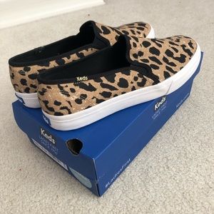Cheetah Print Slip On Shoes New